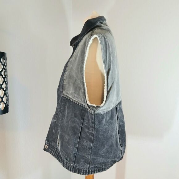 Branded Lion Vtg Denim Vest Men's Size XL - Picture 4 of 8